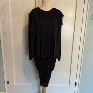 Vintage 1980’s Black Long Sleeve Women's Dress